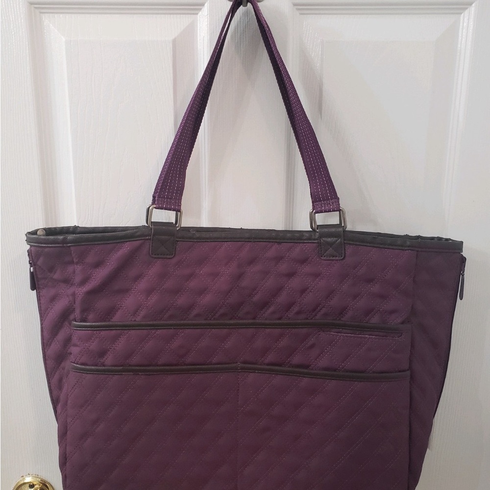 Thirty one maroon reversible “double take” tote bag